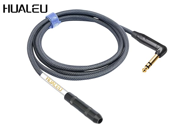 Right Angle TRS Stereo Male to Female Audio Extension Cord