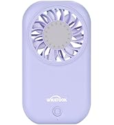 WHATOOK Handheld Mini Fan Powerful Small Personal Portable Speed Adjustable USB Rechargeable Eyel...