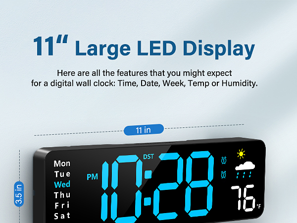 Digital Wall Clock