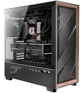 Antec Flux Pro, 6 x PWM Fans Included, High-Airflow Front Panel with Walnut Wood, iShift PSU 90° ...