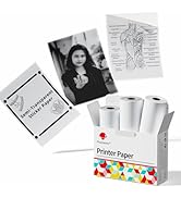 Phomemo Semitransparent Self-Adhesive Thermal Paper, Glossy Printable Sticker Paper Label for Pho...