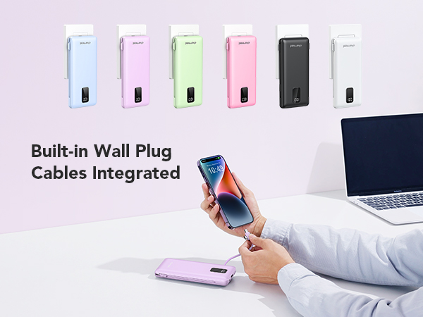 portable charger with cords