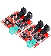 Ransanx 160W DC Motor Driver,L298 Dual H Bridge Motor Speed Controller 6.5V-27V 7A PWM Motor Regu...