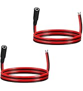 IMIYORE 1.6FT 14AWG DC Power Cord 5.5mm x 2.1mm Female DC Barrel Connector 5521 Connector Tail Pr...