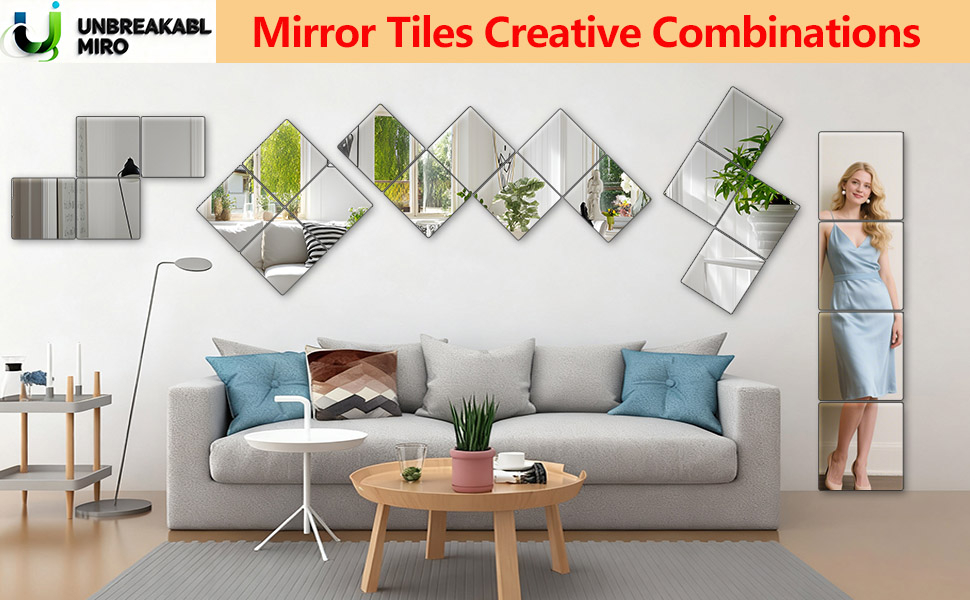 Mirror Tiles Creative Combinations