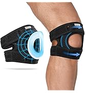 Fit Geno Patella Knee Brace for Women Men, 1-Pack Patellar Tendon Support Strap for Arthritis Ten...