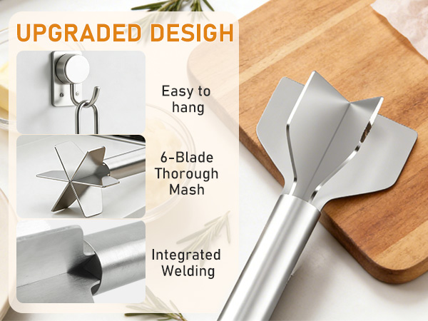 Stainless Steel Meat Chopper &amp; Masher