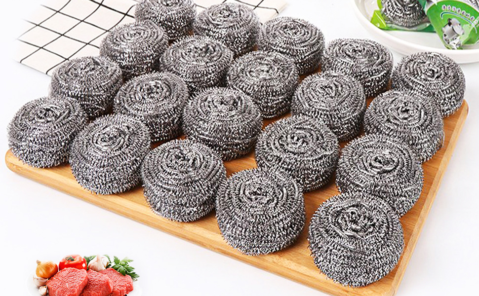 16 pcs Stainless Steel Sponges