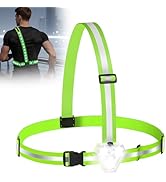 Zacro LED Reflective Vest with Chest Light 500LM, 5 RGB Colors High Visibility Rechargeable Light...
