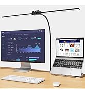 EppieBasic Desk Lamp,24W Led Desk Lamps with Clamp,Double Head Desk Light for Home Office, Archit...