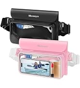 Niveaya IPX8 Waterproof Fanny Pack - 2 Pack, Floating Dry Bag Pouch, Phone Waterproof Waist Pouch...