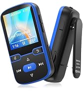 64GB MP3 Player with Clip Bluetooth 5.3 Portable Music Player for Kids with FM Radio, Pedometer, ...