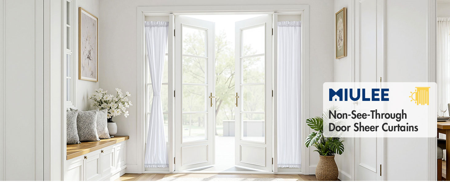 French door curtains