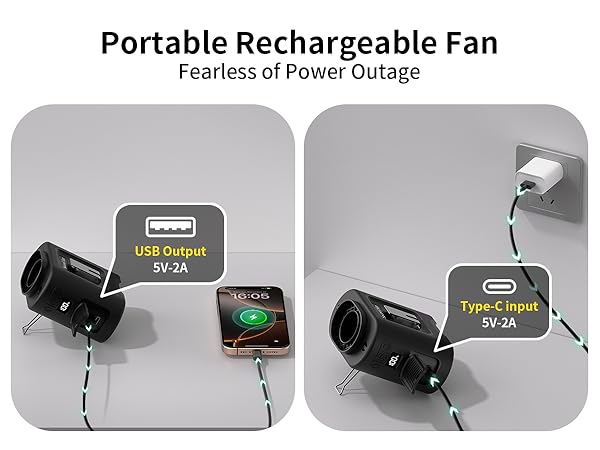 portable rechargeable fan