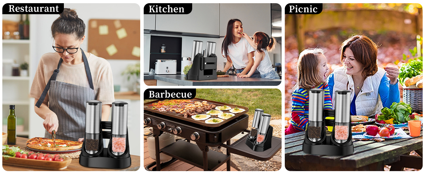 salt and pepper grinder set pepper grinder electric salt grinder