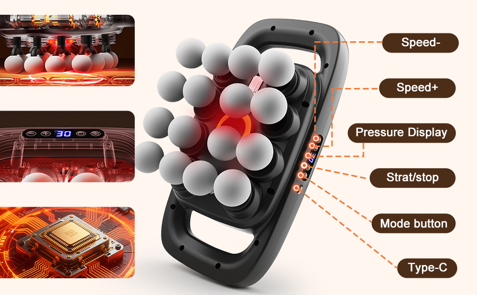 16 head massage gun deep tissue