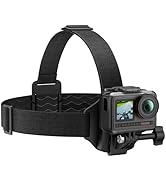 AKASO 2-in-1 Quick Release Adjustable Head Strap Mount for GoPro Hero 13 12 11 10 9, EK7000/EK700...