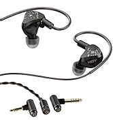 HiBy YVAIN Hi-Fi in-Ear Monitors, 4-Driver Precision Acoustic System, Tri-Way Crossover, Litz Sin...