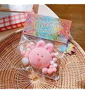 Luckana Handmade Cute Bunny Squeeze Toy, Squishies Animal Stress Relief Rabbit Toy for Christmas ...