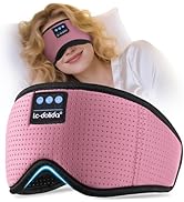 LC-dolida Bluetooth Sleep Mask with White Noise,Sleep Headphones,Bluetooth Wireless Music Eye Mas...