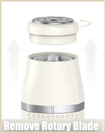 how to remove the rotary blade of unibono women trimmer