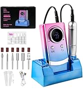 Electric 45000RPM Nail Drill Machine Rechargeable Portable Nail File Electric DIY Nail Drill Kit ...