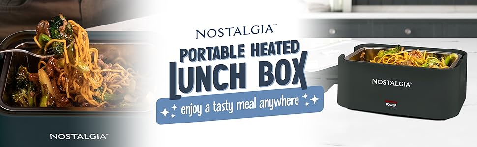 portable heated lunch box - enjoy a tasty meal anywhere
