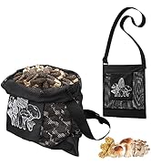 moonoom 2pcs Mushroom Hunting Bag,Mesh Pouch Harvesting Bag, Mushroom Foraging Bag, Outdoor Forag...