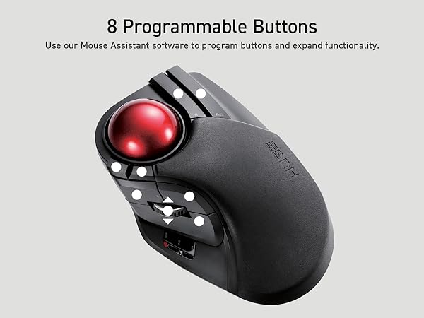 Huge Trackball Programmable Buttons