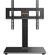 Perlegear Universal Swivel TV Stand for 32–70 inch TVs, Height Adjustable Table Top TV Stand Moun...