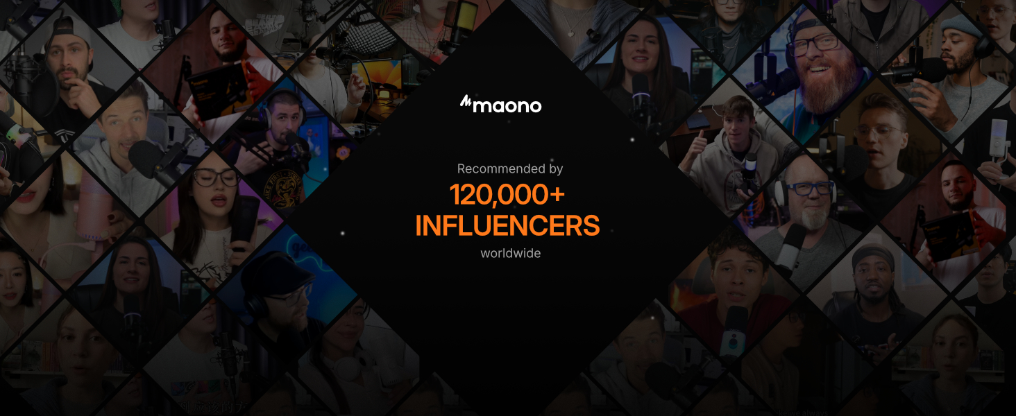 MAONO Wireless Dynamic Microphone for PC, XLR/USB Podcast Mic for Vocal Recording(PD200WT)