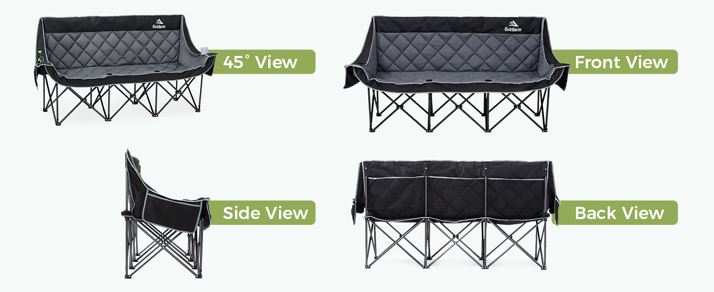 3 person folding chair