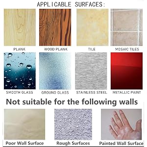 Adapt to wall surfaces