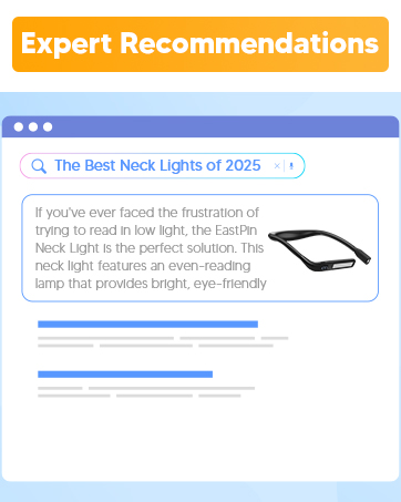 EastPin Upgraded LED Book Light Rechargeable Reading Light with Power Display