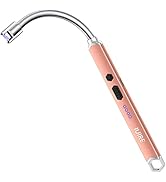IUIRE Candle Lighter Electric Rechargeable Arc Lighter Flexible Neck for Candle (Rose Gold)