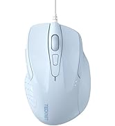 TECKNET USB Wired Mouse, 6-Button Corded Mouse with 4 Adjustable DPI, Optical Computer Mouse with...
