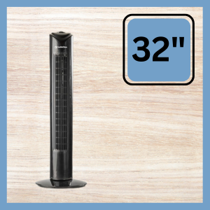 Comfort Zone 32 inch tower fan with 3 speeds oscillation
