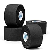 OK TAPE 4 Rolls Black Athletic Tape, Sports Tape, Very Strong Easy Tear Wrist Ankle Tape, No Stic...