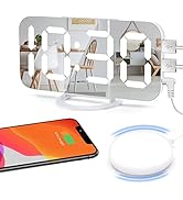 Miowachi Loud Digital Alarm Clock for Heavy Sleepers Adults with Bed Shaker,2 USB Charger, Adjust...