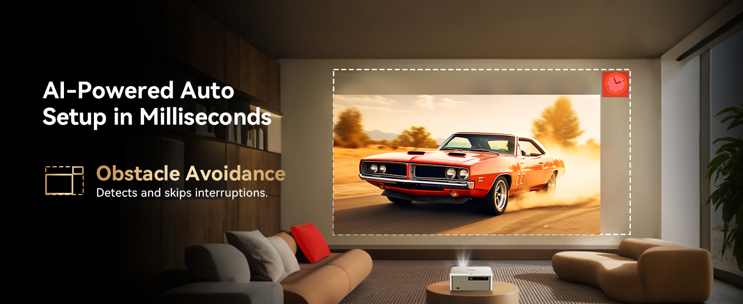 Projector, projector with wifi and bluetooth, 4k projector, movie projector, projector for bedroom