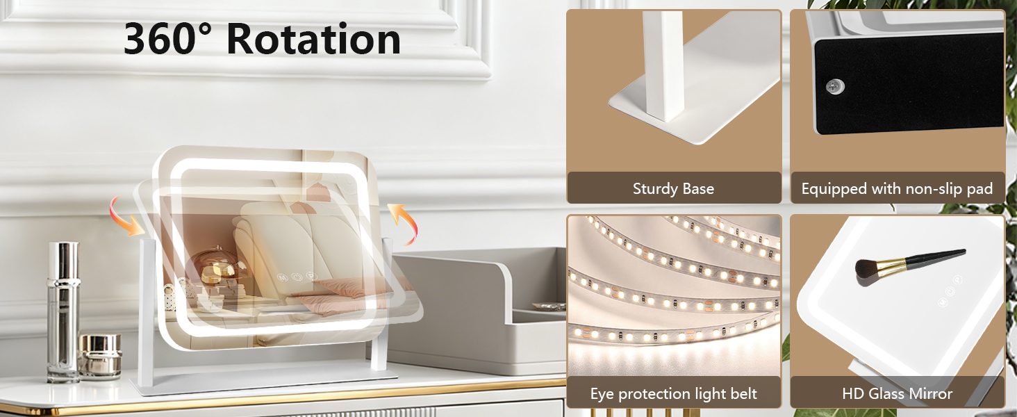 Ratsamee Vanity Mirror with Lights