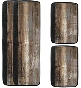 MCALK 4 Pc Brown Kitchen Handle Covers Set, Dark Brown Refrigerator &amp; Microwave Handle Covers, Su...