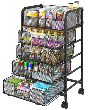 storage cart with drawers