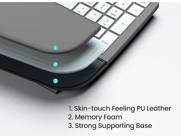 Ergonomic Keyboard Wireless Split Design Palm Rest Volcano Keycaps Natural Typing Type C USB Plug