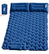 HiiPeak Double Sleeping Pad for Camping - Ultralight Camping Mattress with Pillow, Built-in Foot ...