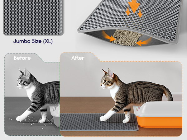cat litter mat