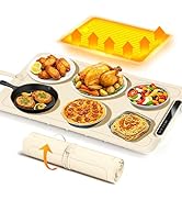Electactic Warming Mat for Food, Portable Warming Tray with Silicone Strap, Adjustable Temperatur...