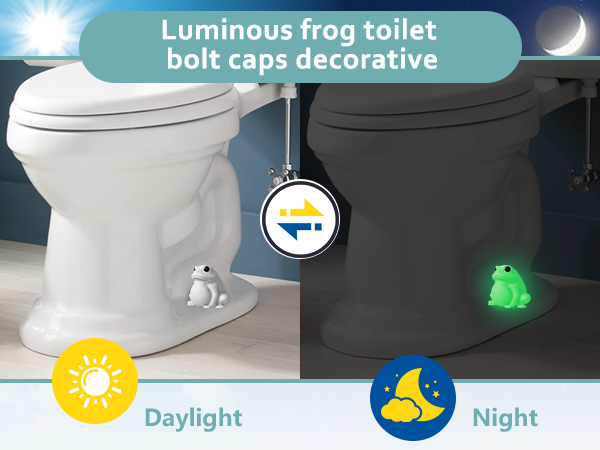 Frog toilet bolt covers decorative