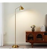 Leasgy 65.3" Modern Floor Lamps for Living Room, Floor Lamp for Bedroom, Dual-Base Industrial Sta...