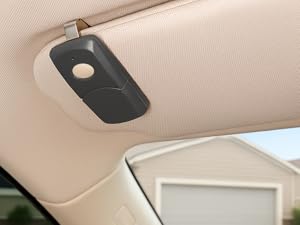 Always within reach with the convenient sun visor clip.